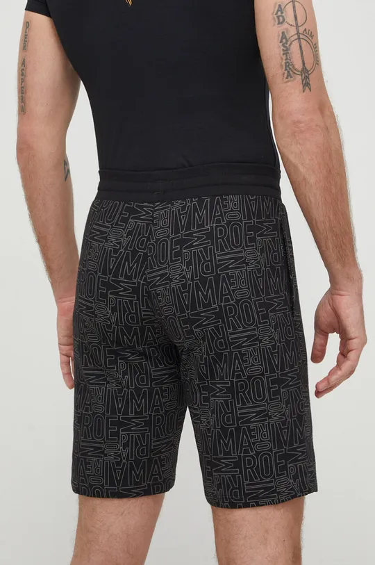 Хлопковые шорты лаунж Emporio Armani Underwear чёрный