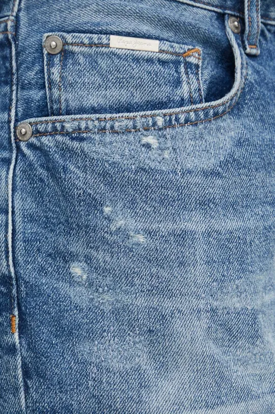 modrá Rifľové krátke nohavice Pepe Jeans RELAXED SHORT REPAIR