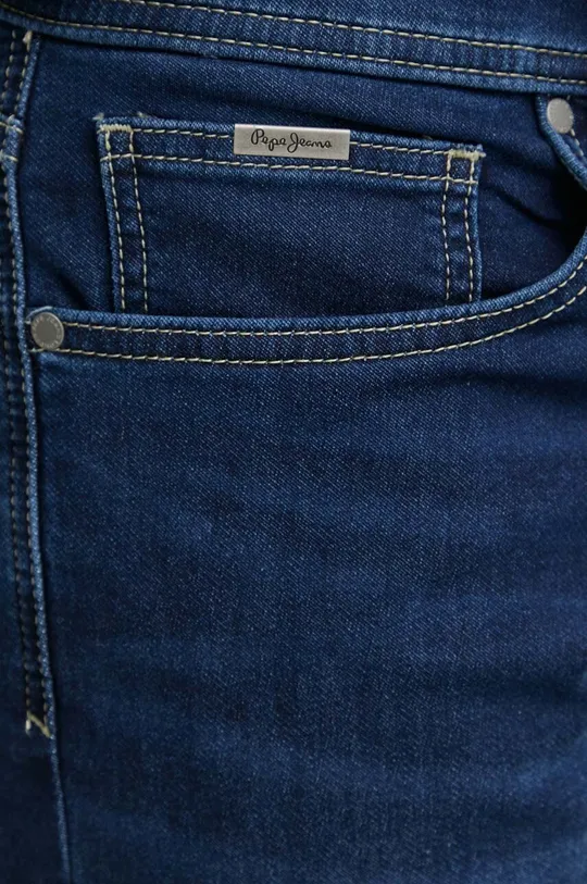 tmavomodrá Rifľové krátke nohavice Pepe Jeans SLIM GYMDIGO SHORT