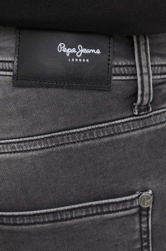 sivá Rifľové krátke nohavice Pepe Jeans SLIM GYMDIGO SHORT