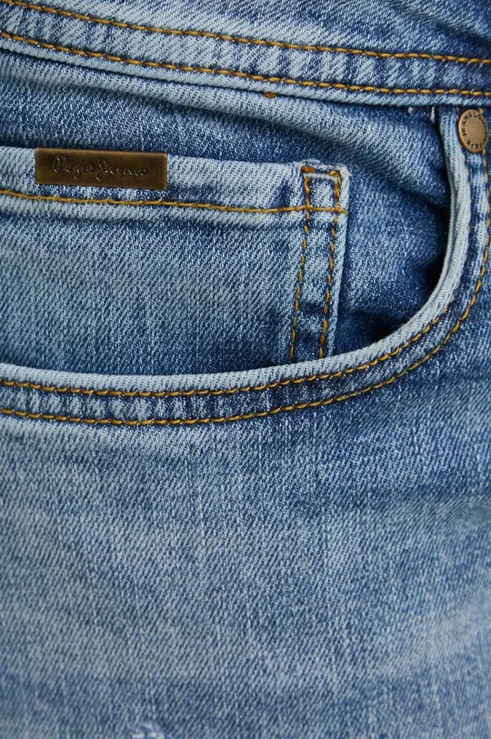 niebieski Pepe Jeans szorty jeansowe