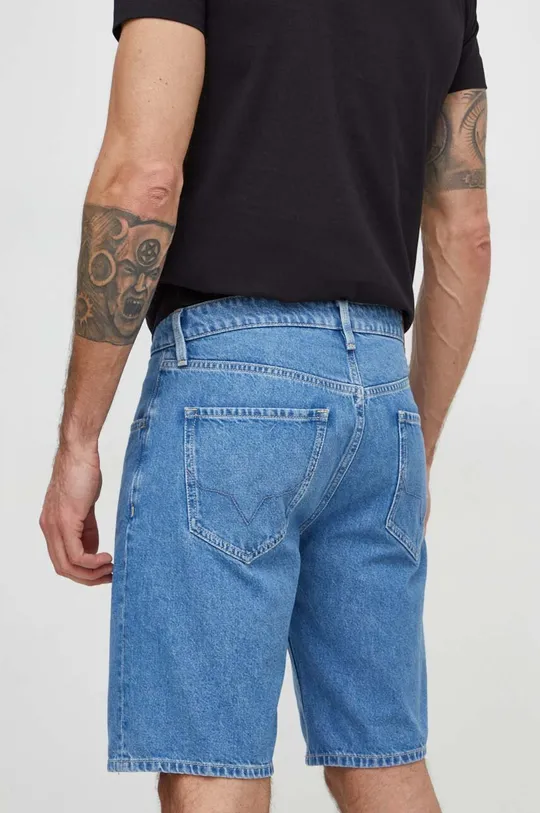 Rifľové krátke nohavice Pepe Jeans 77 % Bavlna, 23 % Lyocell