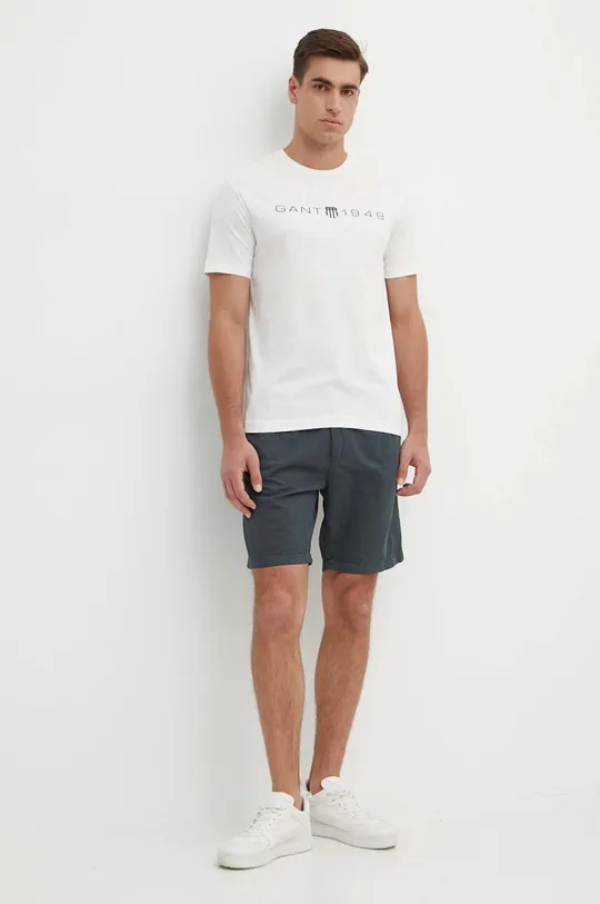 Лляні шорти Pepe Jeans RELAXED LINEN SMART SHORTS сірий