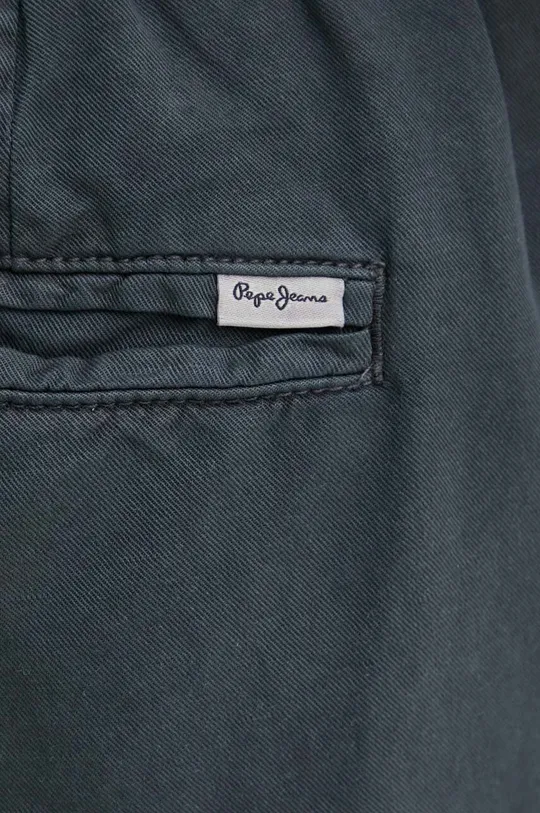 szary Pepe Jeans szorty lniane RELAXED LINEN SMART SHORTS