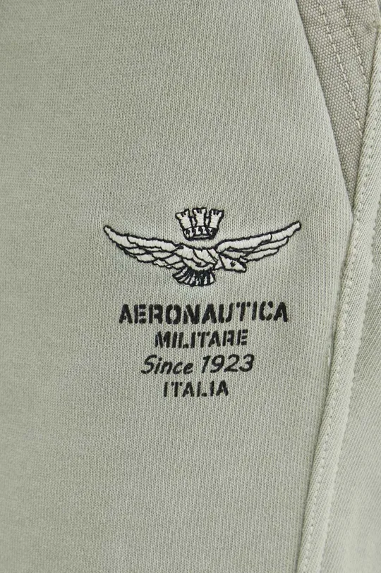 зелёный Хлопковые шорты Aeronautica Militare