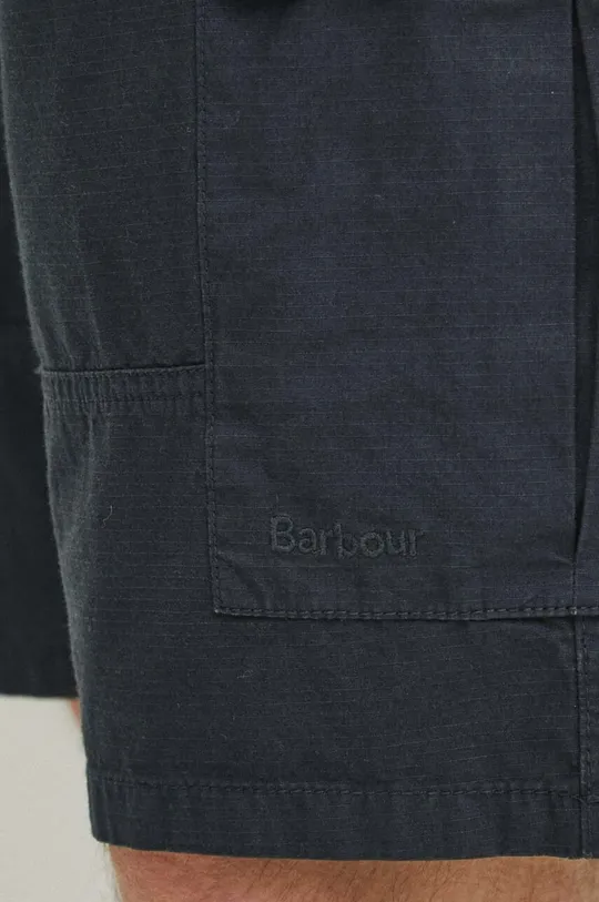 tmavomodrá Bavlnené šortky Barbour Essentials