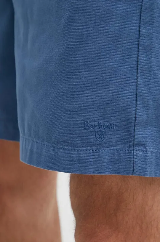 mornarsko modra Bombažne kratke hlače Barbour Essentials