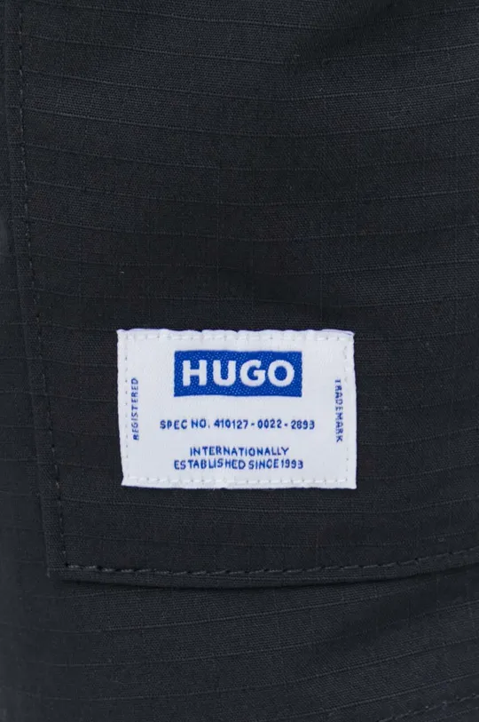 fekete Hugo Blue pamut rövidnadrág