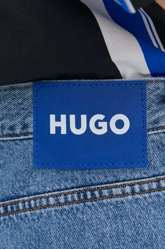 голубой Джинсовые шорты Hugo Blue