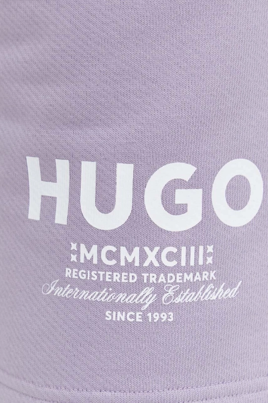 μωβ Βαμβακερό σορτσάκι Hugo Blue