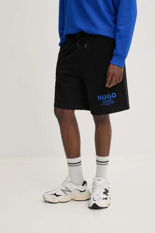 Hugo Blue pantaloni scurti din bumbac negru 50510728