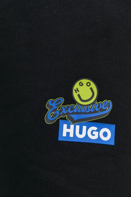 чёрный Хлопковые шорты Hugo Blue