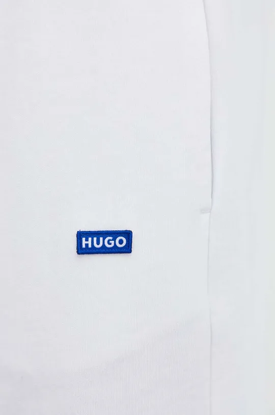 bela Bombažne kratke hlače Hugo Blue