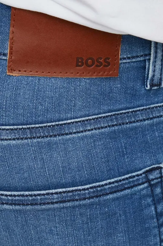 modrá Rifľové krátke nohavice Boss Orange