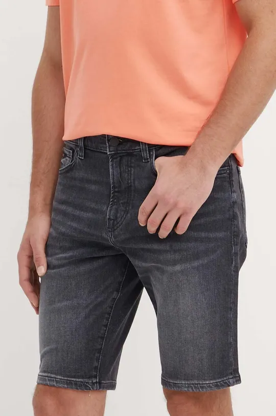 sivá Rifľové krátke nohavice Boss Orange Pánsky