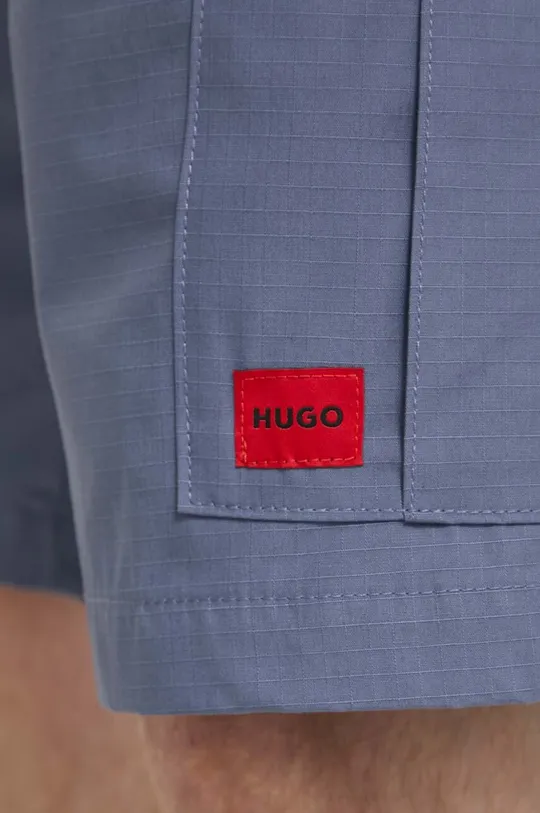 голубой Хлопковые шорты HUGO