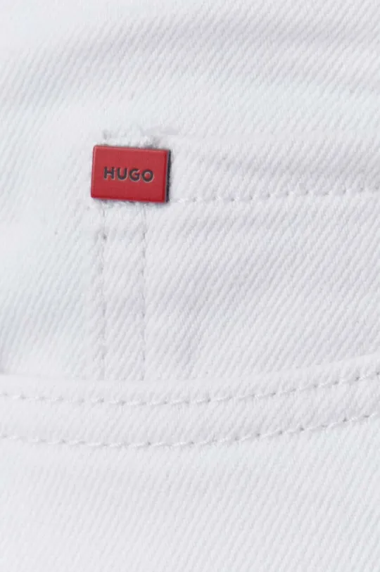 biały HUGO szorty jeansowe