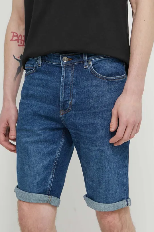 modra Jeans kratke hlače HUGO Moški
