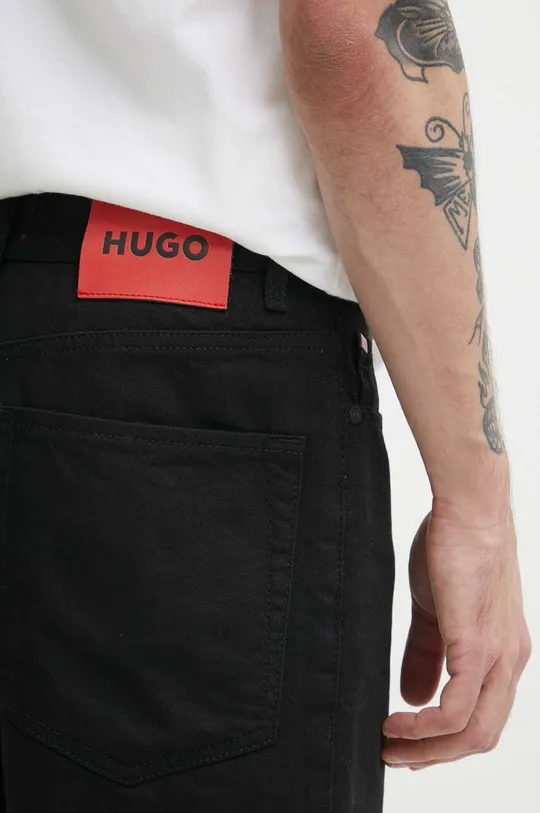 чорний Джинсові шорти HUGO