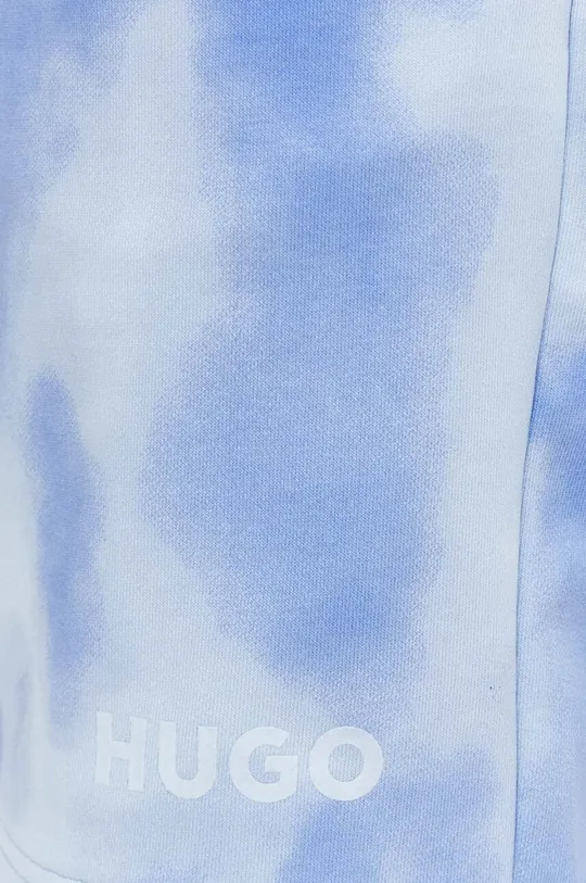 kék HUGO pamut rövidnadrág