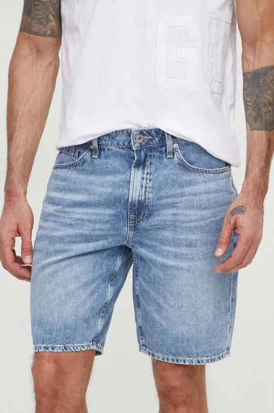 modra Jeans kratke hlače Guess Moški
