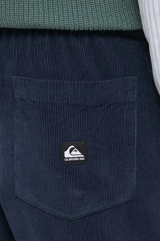 blu navy Quiksilver pantaloncini in velluto a coste