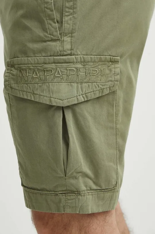 Хлопковые шорты Napapijri N-Deline зелёный