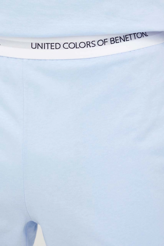 modra Bombažne kratke hlače United Colors of Benetton