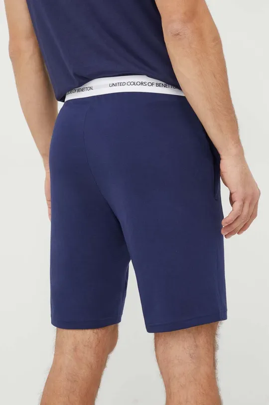 Homewear pamučne kratke hlače United Colors of Benetton mornarsko plava