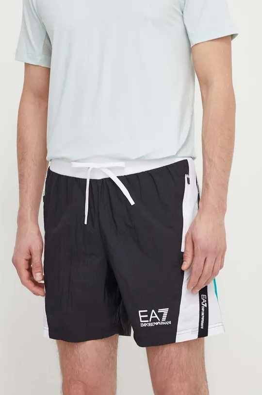črna Kratke hlače EA7 Emporio Armani Moški
