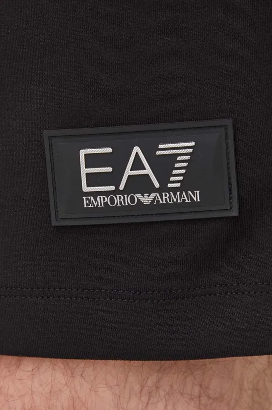 чёрный Шорты EA7 Emporio Armani