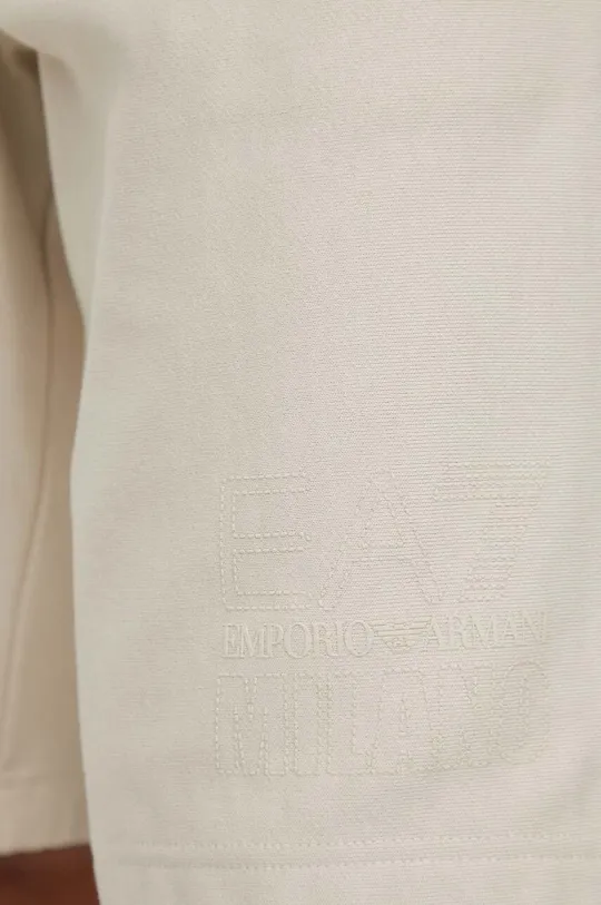 béžová Bavlnené šortky EA7 Emporio Armani