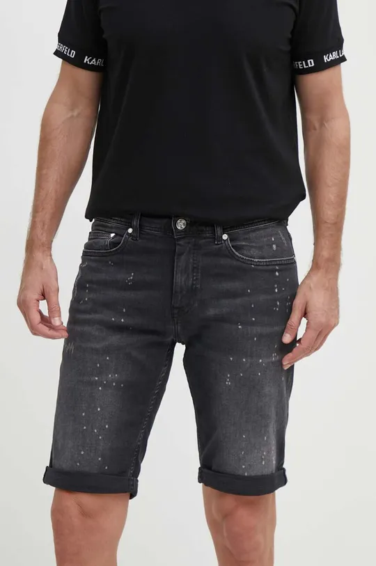 črna Jeans kratke hlače Karl Lagerfeld Moški