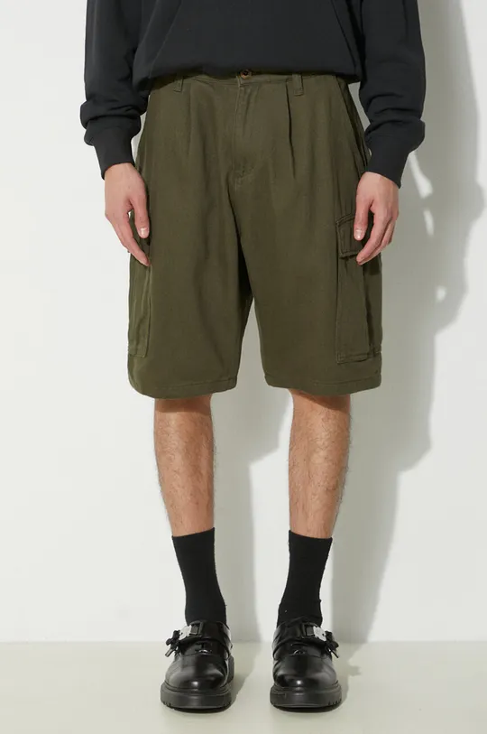 green Alpha Industries cotton denim shorts Aircraft Men’s