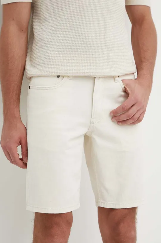 béžová Rifľové krátke nohavice Calvin Klein Pánsky