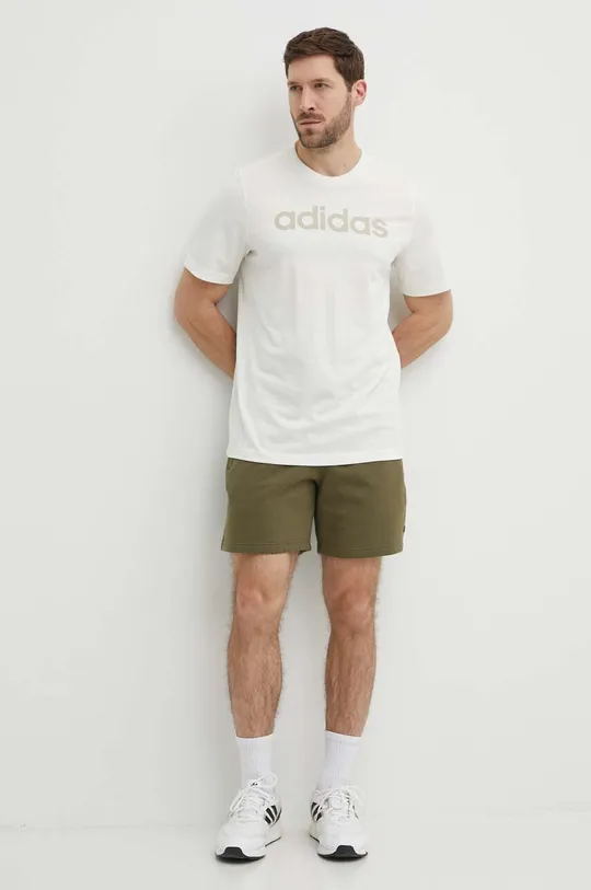 Хлопковые шорты adidas Originals зелёный