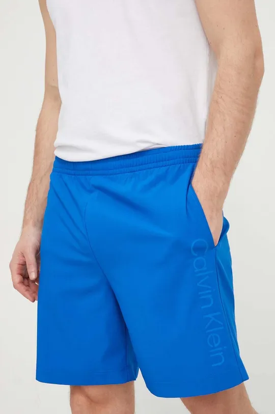 modrá Tréningové šortky Calvin Klein Performance Pánsky