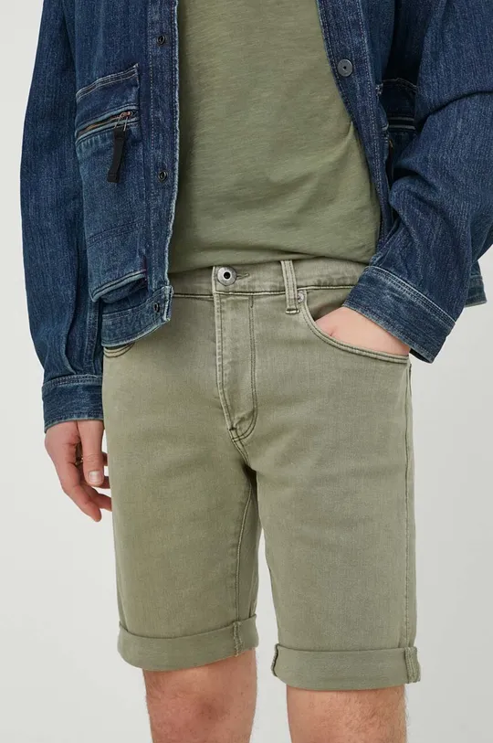 zelena Jeans kratke hlače G-Star Raw Moški