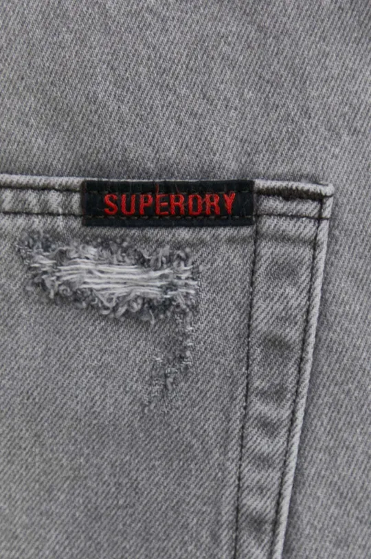 sivá Rifľové krátke nohavice Superdry