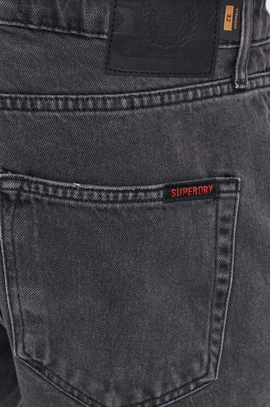 szary Superdry szorty jeansowe