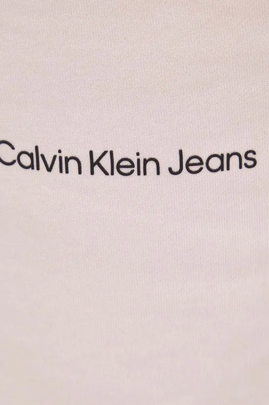 różowy Calvin Klein Jeans szorty bawełniane
