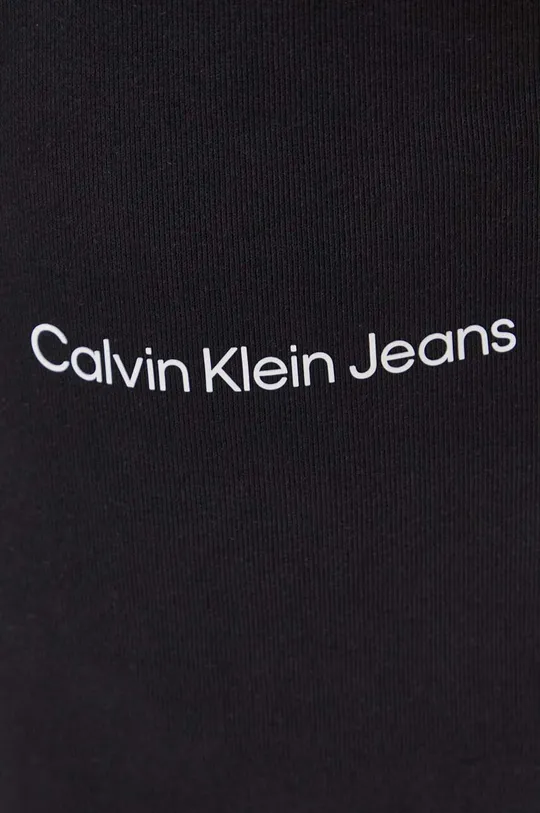 czarny Calvin Klein Jeans szorty bawełniane