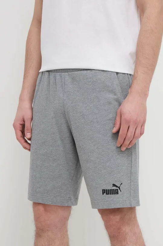 серый Хлопковые шорты Puma Мужской