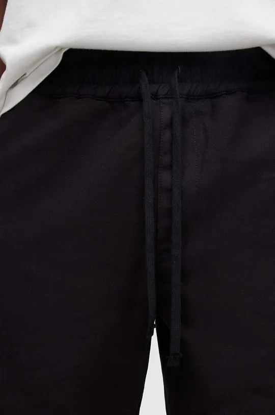 AllSaints vászonkeverék rövidnadrág HANBURY fekete