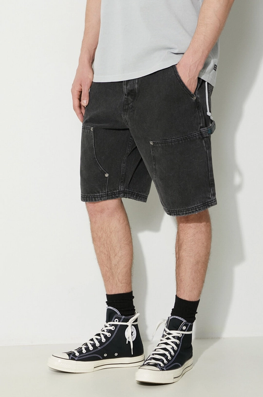 gri KSUBI pantaloni scurți din denim operator short