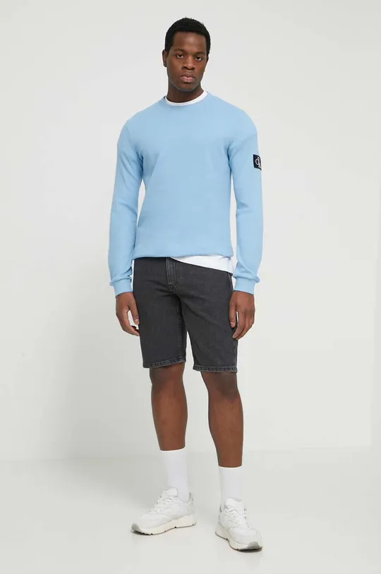 Джинсові шорти Calvin Klein Jeans сірий