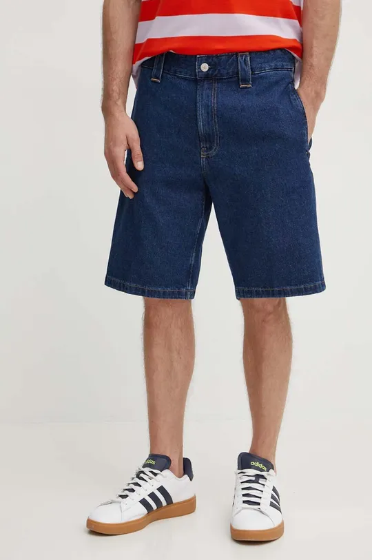 mornarsko plava Traper kratke hlače Calvin Klein Jeans Muški