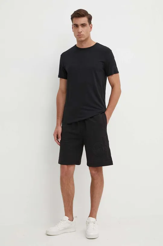Calvin Klein Jeans rövidnadrág fekete