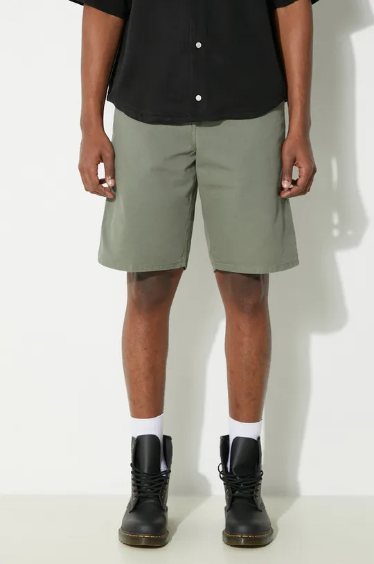 zelená Rifľové krátke nohavice Carhartt WIP Single Knee Short