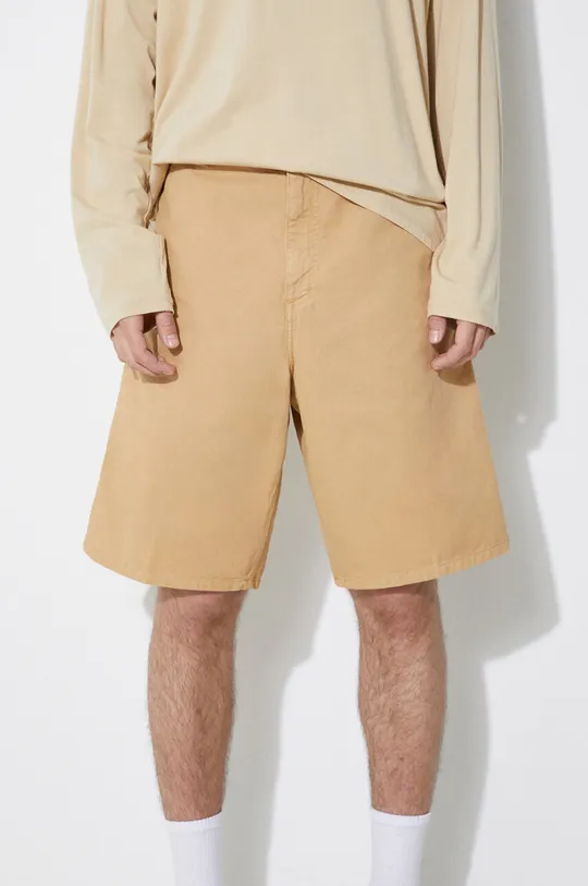 beige Carhartt WIP pantaloncini in cotone Single Knee Short Uomo